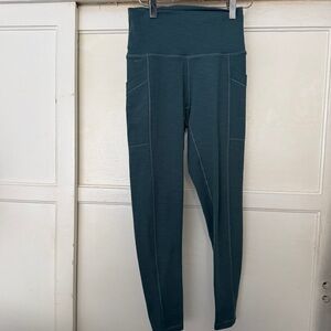 Prana Teal Striped Fabric with Logo